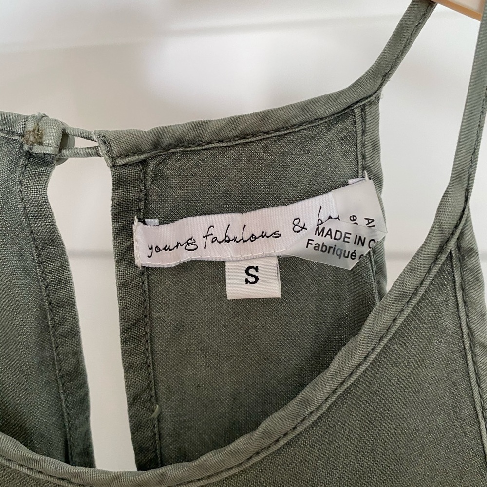 Young Fabulous & Broke Sage Green Jumpsuit - Picture 10 of 10